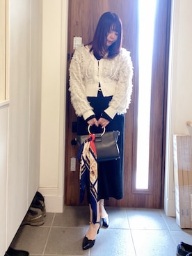 「Thevon（ゼボン）のアイテム」を使った、ANNAさん（レディース・166cm）の冬コーディネート