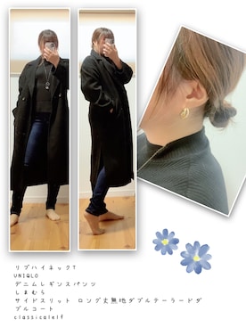 「classicalelf（クラシカルエルフ）のアイテム（その他アウター）」を使った、ANNAさん（レディース・166cm）の冬コーディネート
