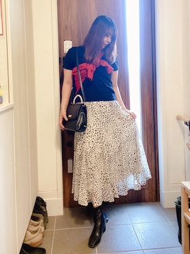 「アイテム（ピアス（両耳用））」を使った、ANNAさん（レディース・166cm）の秋コーディネート