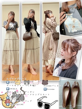 「甘辛mix」｜「アイテム（トレンチコート）」を使った、ANNAさん（レディース・166cm）の春コーディネート