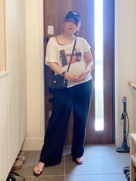 「classicalelf（クラシカルエルフ）のアイテム（パンツ）」を使った、ANNAさん（レディース・166cm）の夏コーディネート