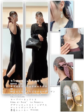 「apres jour（アプレジュール）のアイテム（ワンピース/ドレス）」を使った、ANNAさん（レディース・166cm）の秋コーディネート