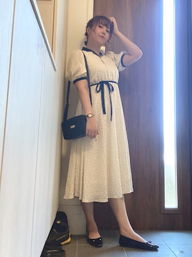 「アイテム（アナログ腕時計）」を使った、ANNAさん（レディース・166cm）の夏コーディネート