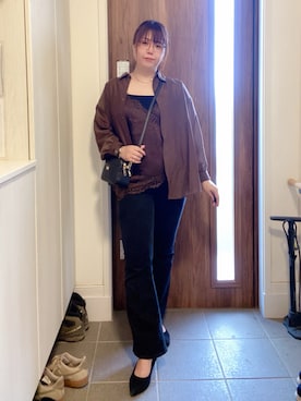 「Honeys（ハニーズ）のアイテム」を使った、ANNAさん（レディース・166cm）の春コーディネート