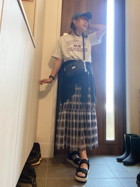 「Lattice（Lattice）のアイテム（アクセサリー）」を使った、ANNAさん（レディース・166cm）の夏コーディネート