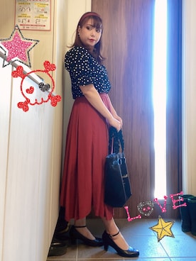 「Maison de FLEUR（メゾンドフルール）のアイテム」を使った、ANNAさん（レディース・166cm）の夏コーディネート