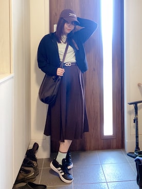 「Areeam（アリーム）のアイテム」を使った、ANNAさん（レディース・166cm）の夏コーディネート