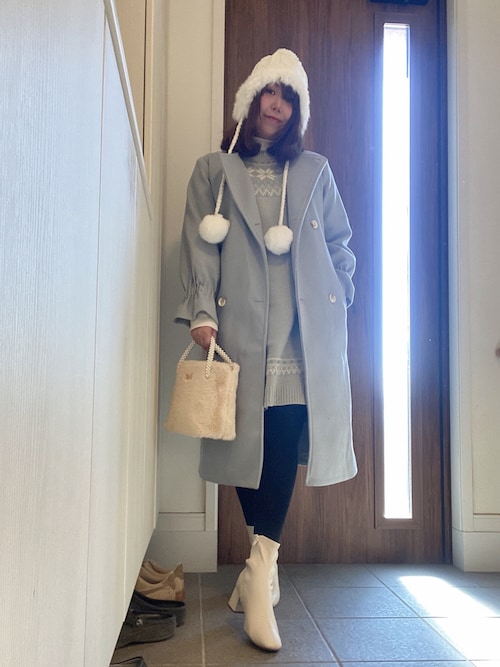 areeam アリーム ノーカラーコート ベージュ