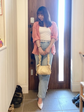 「タンクトップ」｜「アイテム（アナログ腕時計）」を使った、ANNAさん（レディース・166cm）の秋コーディネート