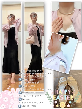 「apres jour（アプレジュール）のアイテム（ワンピース/ドレス）」を使った、ANNAさん（レディース・166cm）の春コーディネート