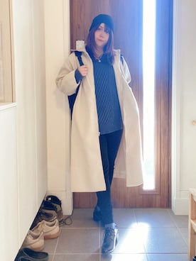 「Thevon（ゼボン）のアイテム」を使った、ANNAさん（レディース・166cm）の冬コーディネート