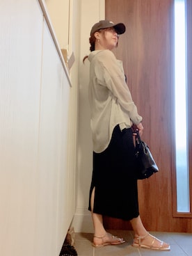 「apres jour（アプレジュール）のアイテム（帽子）」を使った、ANNAさん（レディース・166cm）の夏コーディネート