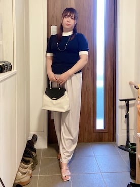 「classicalelf（クラシカルエルフ）のアイテム（パンツ）」を使った、ANNAさん（レディース・166cm）の夏コーディネート