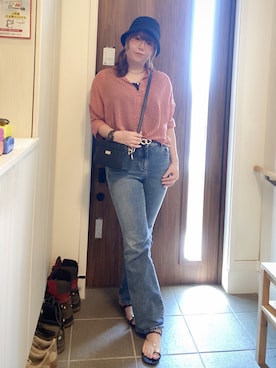 「アイテム（ピアス（両耳用））」を使った、ANNAさん（レディース・166cm）の夏コーディネート