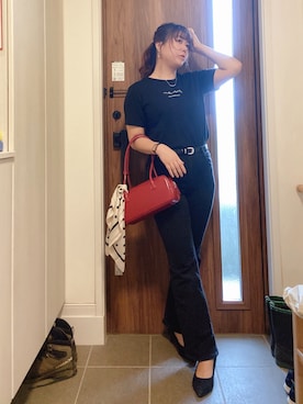 「アイテム（財布/小物）」を使った、ANNAさん（レディース・166cm）の秋コーディネート