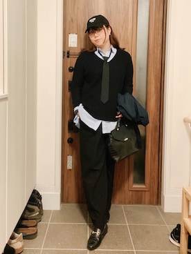 「アイテム（フォーマルスーツ/小物）」を使った、ANNAさん（レディース・166cm）の秋コーディネート