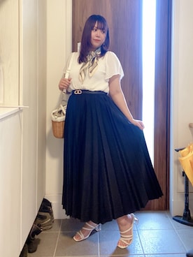 「Honeys（ハニーズ）のアイテム」を使った、ANNAさん（レディース・166cm）の夏コーディネート
