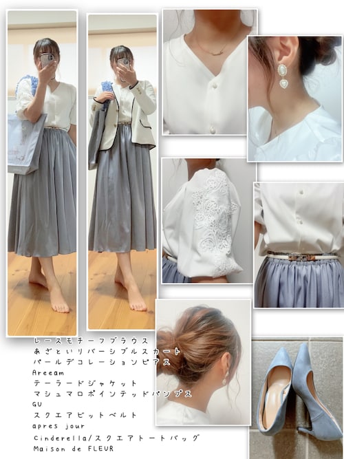 areeam アリーム レースアップブラウス レースアップブラウス/Areeam（アリーム）のブラウス