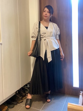 「CEMONEMO（セモネモ）のアイテム」を使った、ANNAさん（レディース・166cm）の夏コーディネート