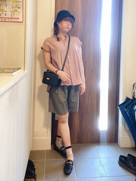 「アイテム（ソックス/靴下）」を使った、ANNAさん（レディース・166cm）の夏コーディネート