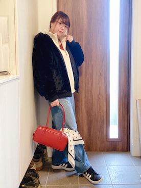 「ANAP（アナップ）のアイテム」を使った、ANNAさん（レディース・166cm）の冬コーディネート