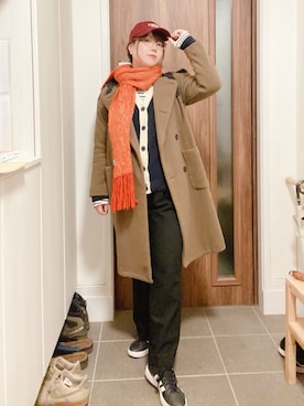 「アイテム（ピアス（両耳用））」を使った、ANNAさん（レディース・166cm）の秋コーディネート