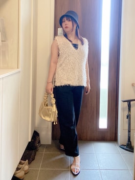 「MOUSSY（マウジー）のアイテム」を使った、ANNAさん（レディース・166cm）の夏コーディネート