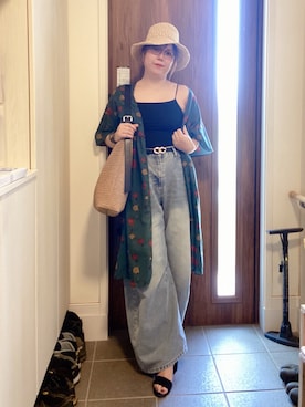 「ANGIE（アンジー）のアイテム」を使った、ANNAさん（レディース・166cm）の夏コーディネート