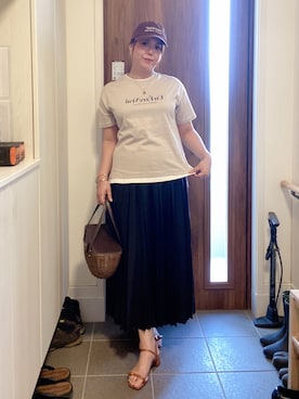 「Thevon（ゼボン）のアイテム」を使った、ANNAさん（レディース・166cm）の夏コーディネート