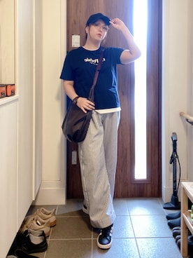 「GeeRA（ジーラ）のアイテム」を使った、ANNAさん（レディース・166cm）の夏コーディネート