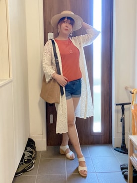 「HALUHIROINE（ハルヒロイン）のアイテム」を使った、ANNAさん（レディース・166cm）の夏コーディネート