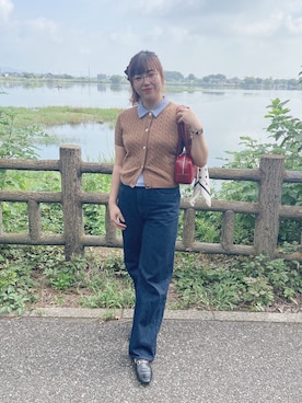 「スカーフ」｜ANNAさん（レディース・166cm）の夏コーディネート