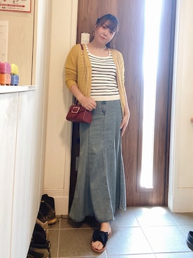 「アイテム（ピアス（両耳用））」を使った、ANNAさん（レディース・166cm）の夏コーディネート