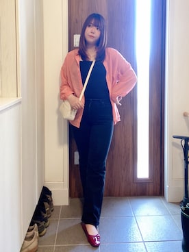 「Honeys（ハニーズ）のアイテム（トップス）」を使った、ANNAさん（レディース・166cm）の春コーディネート