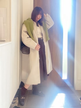 「Thevon（ゼボン）のアイテム」を使った、ANNAさん（レディース・166cm）の冬コーディネート