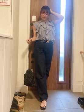 「アイテム（その他ヘアアクセサリー）」を使った、ANNAさん（レディース・166cm）の夏コーディネート