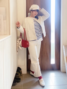 「GeeRA（ジーラ）のアイテム」を使った、ANNAさん（レディース・166cm）の冬コーディネート