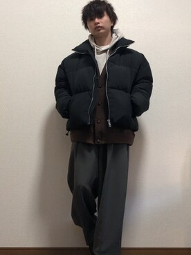 「G.O.C（ジーオーシー）のアイテム（ダウンジャケット/コート）」を使った、玄人(くろうと)さん（メンズ・168cm）の冬コーディネート