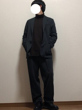 「タートルネックセーター」｜玄人(くろうと)さん（メンズ・168cm）の秋コーディネート