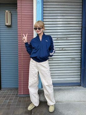 「Clarks（クラークス）のアイテム（シューズ、ベージュ系）」を使った、ユイカさん（レディース・160cm）の春コーディネート