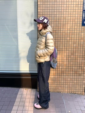 「アイテム（ダウンジャケット/コート）」を使った、ユイカさん（レディース・160cm・20代）の冬コーディネート