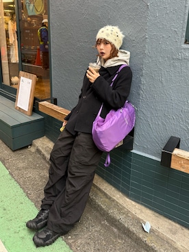 「DTYYPE（ドタイプ）のアイテム」を使った、ユイカさん（レディース・160cm）の冬コーディネート