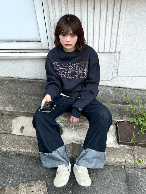 リバーロールアップデニムパンツ（デニムパンツ）｜shesame（シーセム