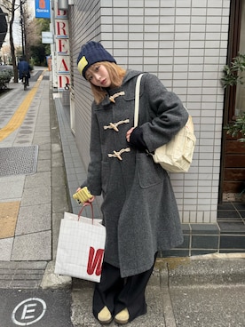 「BEAMS BOY（ビームスボーイ）のアイテム」を使った、ユイカさん（レディース・160cm）の冬コーディネート