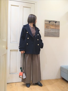「Te chichi（テチチ）のアイテム（その他アウター）」を使った、Andoさん（レディース・169cm）の冬コーディネート