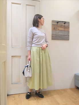 「Te chichi（テチチ）のアイテム（その他シューズ）」を使った、Andoさん（レディース・169cm）の冬コーディネート