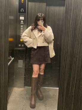 「NICE CLAUP（ナイスクラップ）のアイテム」を使った、natsumikan210さん（骨格ストレート・レディース・164cm）の冬コーディネート