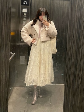 「COCO DEAL（ココディール）のアイテム」を使った、natsumikan210さん（骨格ストレート・レディース・164cm）の冬コーディネート