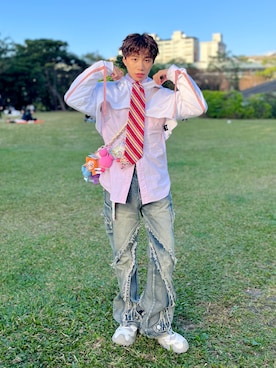 「NET（ネット）のアイテム」を使った、aasta アスタ🇭🇰さん（メンズ・156cm）の冬コーディネート