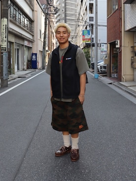 「KEBOZ（ケボズ）のアイテム」を使った、ns0315さん（メンズ・172cm）の春コーディネート